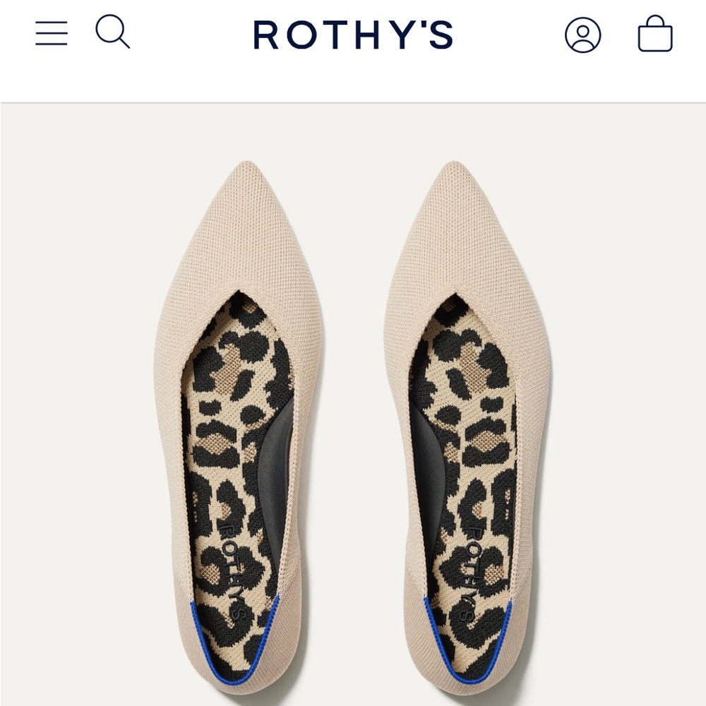 Rothy’s The Point II in Ecru Size 10